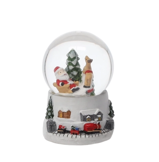 Részletgazdag téli jelenetek SANTÁVAL és rénszarvassal