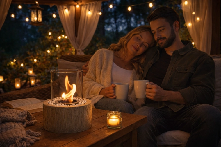 Valósághű láng és kellemes hangulat