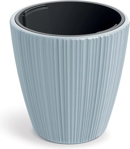 ORO virágcserép belső betéttel, világosszürke, átmérő 19,9 cm