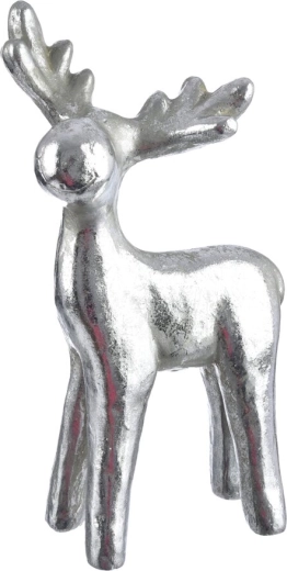 Dekoratív ezüst szarvas 51 cm
