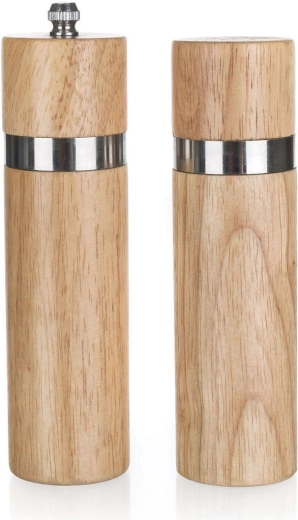 BRILLANTE borsőrlő és sószóró készlet, 15,2 × 4 cm, gumifa
