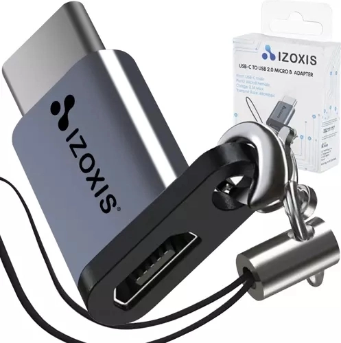 USB-C - Micro USB 2.0 adapter akasztóval