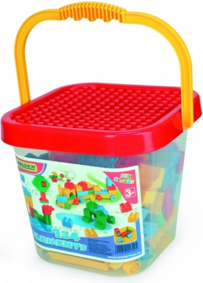 Építőkészlet Mini Blocks nagy vödör