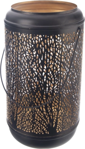 Fém gyertyatartó Tree fekete-arany 29 cm