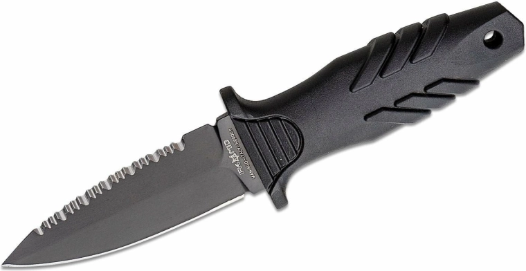 Fox Knives Elementum taktikai tőr 10 cm, teljesen fekete