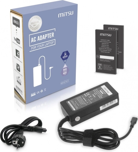 Mitsu tápegység notebookhoz 65 W USB-C (USB Power Delivery)