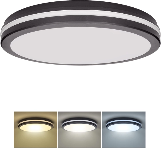 Solight Gari LED mennyezeti lámpa 44 W 3960 lm 3CCT IP65 fekete