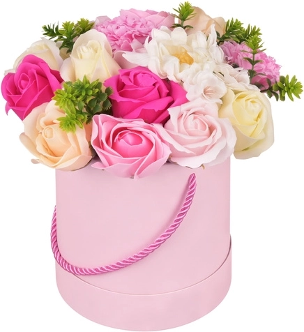 Dekoratív Ruhhy flower box élethű virágokkal
