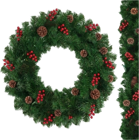 Természetes szépség bogyókkal és tobozokkal