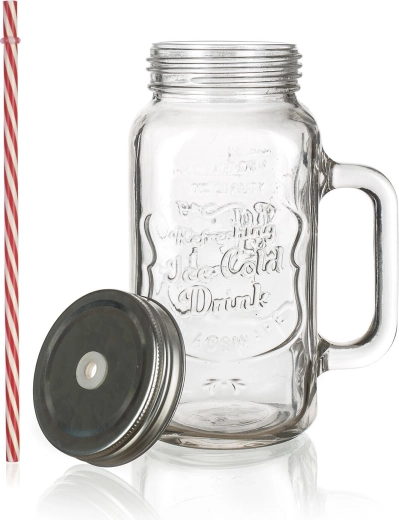 Kényelmes fogantyú és elegáns üveg