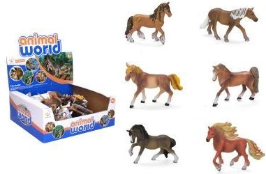 Lófigura 13 cm - 1 darab – Barna lovak keveréke