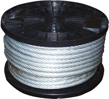 Horganyzott acél sodronykötél PVC köpennyel, 2/3 mm, 200 m
