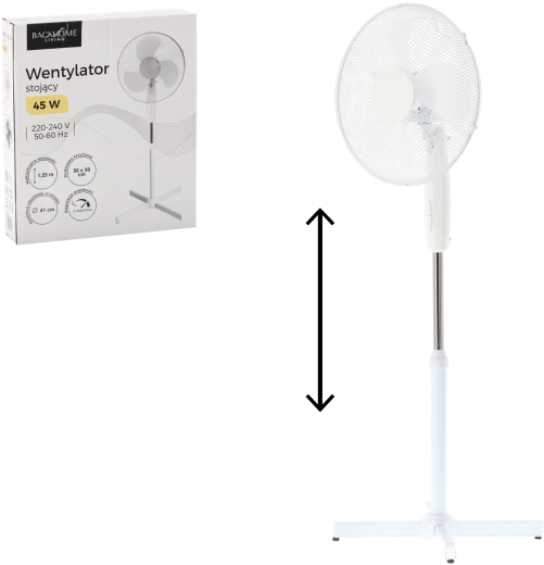 Álló ventilátor fehér 45 W