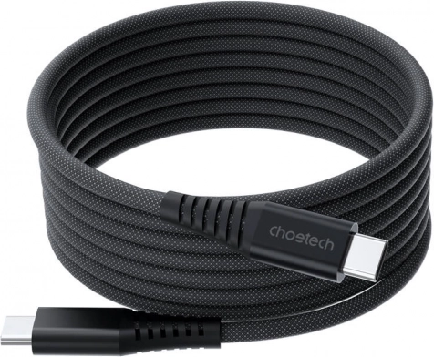 Choetech USB-C na USB-C mágneses kábel 240W 1.8m fekete