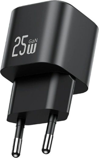 Usams JC sorozat 25 W GaN mini gyorstöltő USB‑C fekete