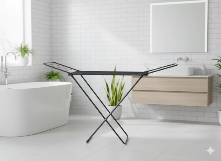 Összecsukható ruhaszárító zoknitartókkal 180 × 55 × 102 cm