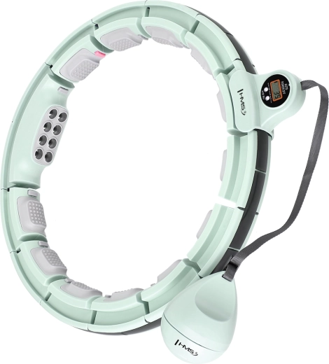 Masszázs hullahopp súllyal, mágnesekkel és számlálóval HMS HHM13 – zöld