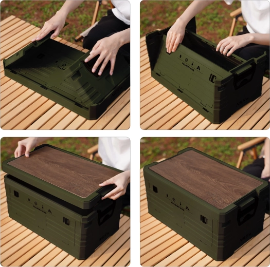 2 az 1-ben: tárolódoboz és stabil asztalka