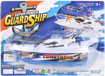 Úszó műanyag, elemes hajó