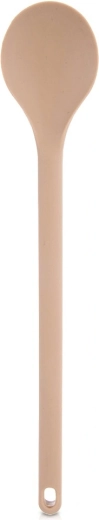 Szatén bézs szilikon konyhai kanál 28 cm