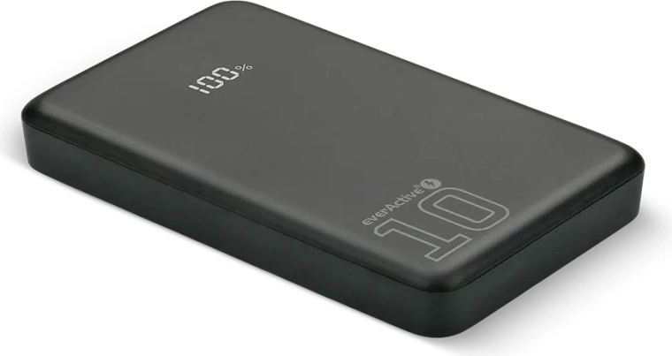 10 000 mAh-s powerbank LCD-vel, 20 W gyorstöltés, 2× USB‑C és 1× USB‑A