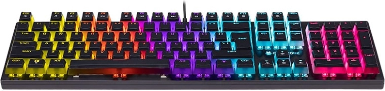 RGB „pudding” háttérvilágítás a maximális láthatóságért