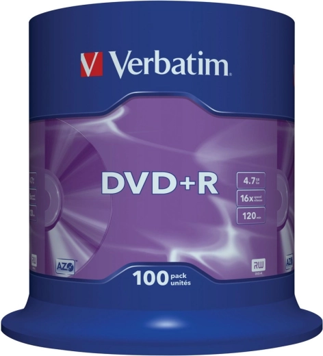 Verbatim DVD+R Matt Silver 4,7 GB 16x - 100 db