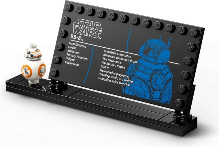 Gyűjtői állvány információs táblával