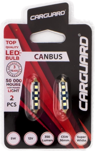 LED izzó CAN136 szofita 36 mm C5W 5 W 350 lm Can-bus SMD – 1 darab