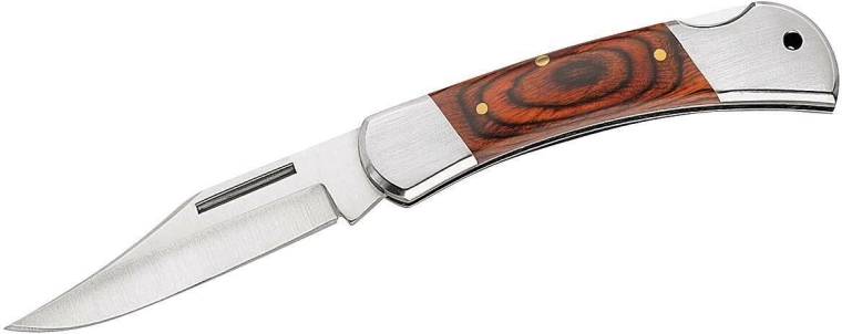 Klasszikus zsebkés Pakka fával 8,5 cm