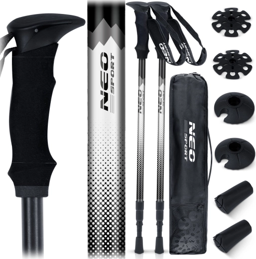 Neo-Sport NS-381 túrabotok antishock rendszerrel 65–135 cm