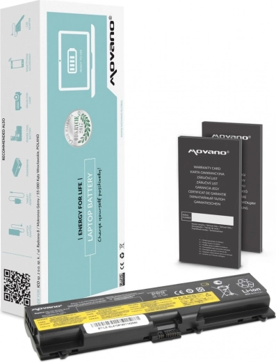 Movano akkumulátor Lenovo ThinkPad T410/T420/T510 laptopokhoz 4400 mAh (48 Wh)