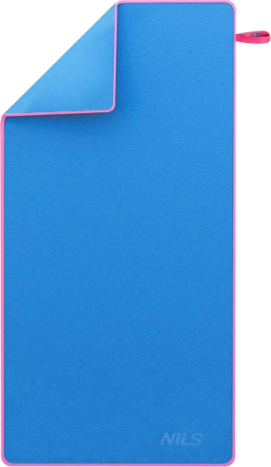 Gyorsan száradó mikroszálas törölköző NILS, kék–rózsaszín