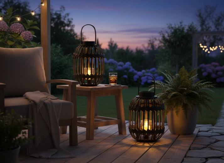 Hordozható lámpás otthonra és teraszra