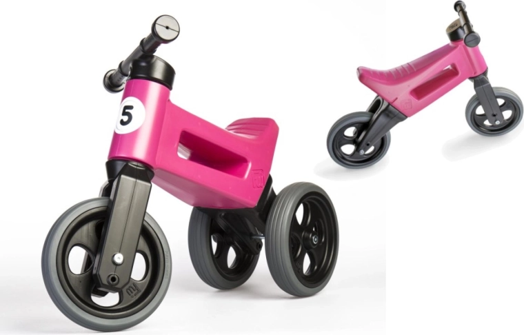FUNNY WHEELS Rider Sport 2 az 1-ben futóbicikli gyerekeknek – Rózsaszín