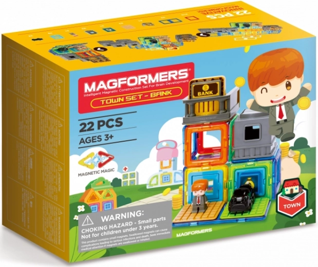 Magformers város bank építő készlet 22 darab