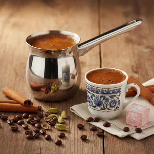 Hagyományos török kávékészítés otthon