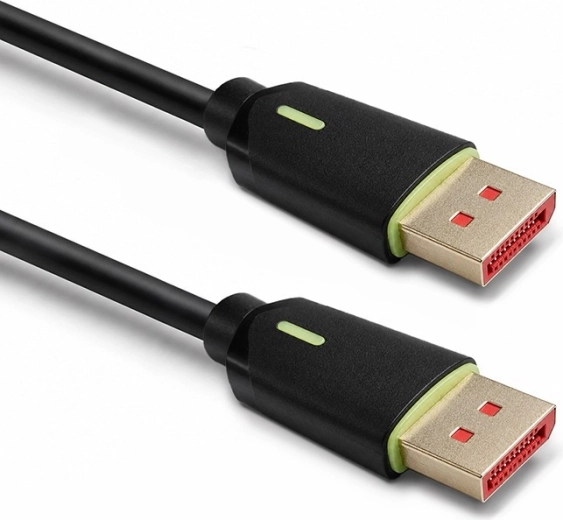 DisplayPort 2.1 DP80 (UHBR20) 80 Gb/s kábel 1,5 m – 1 db