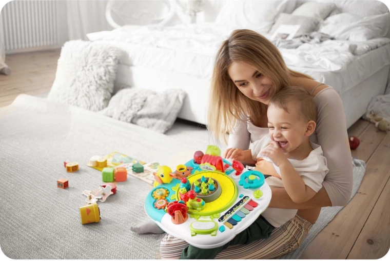 Zene, fények és hangerőszabályzás