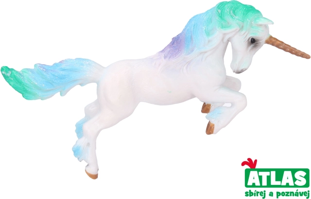 Kézzel festett egyszarvú figura 13,6 cm