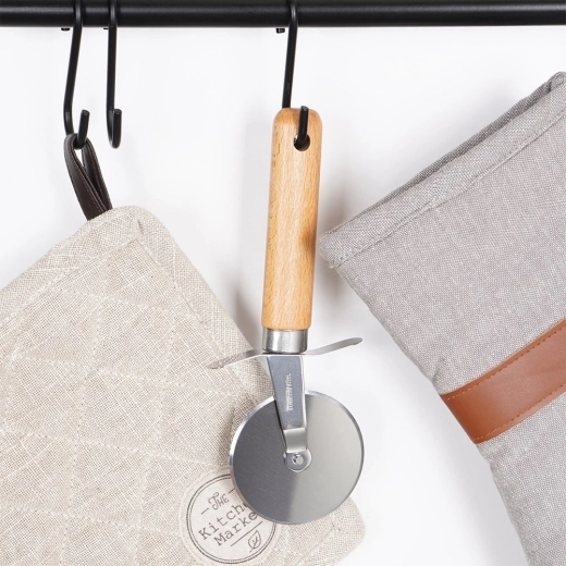 Ergonomikus bükkfa nyél akasztónyílással