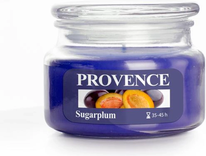 Illatgyertya üvegben PROVENCE szilva 45 óra