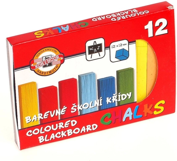 Iskolai színes kréták, 12 db
