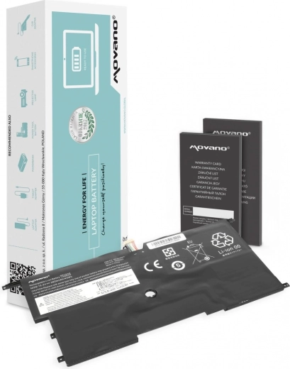 Movano akkumulátor Lenovo ThinkPad X1 Carbon 14 (Gen 2/3) laptophoz 2800 mAh 43 Wh