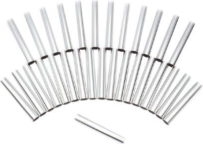 Egyenes sütőcsövek 8 cm, 30 darabos készlet