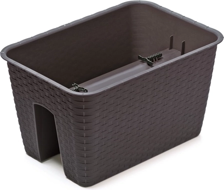 RATOLLA 40 cm függesztett korlátra helyezhető virágtartó – antracit