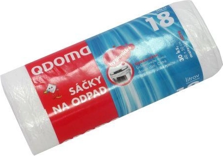 Szemeteszsákok 18 l, 40 × 50 cm, 30 db, átlátszó/kék