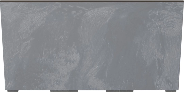 URBI Case betonhatású balkonláda betéttel, 58 cm, marengo