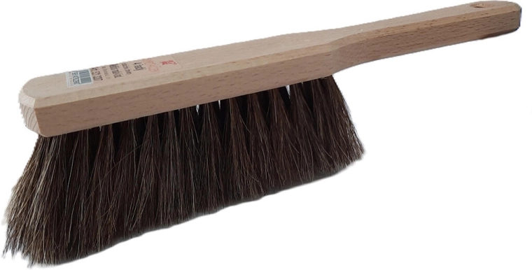 Lakkozatlan fa kézikefe lószőrből