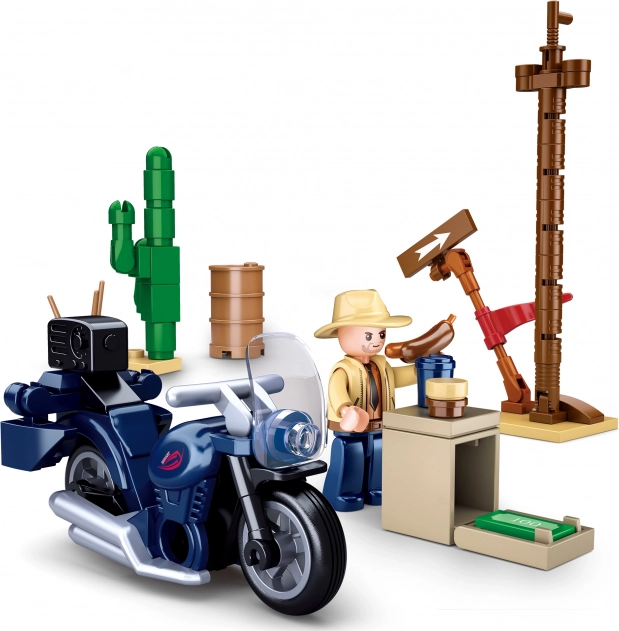 Sluban motoros kiránduláson – motorépítő készlet (73 elem)